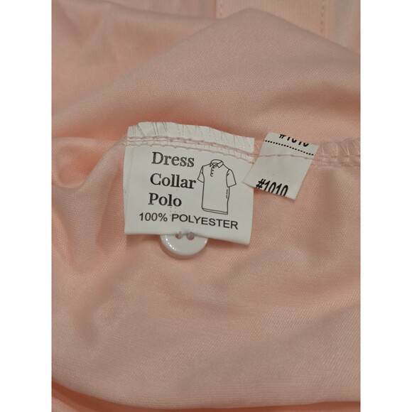 NWOT Collars & Co Men’s 3XL English Spread Collar Polo Shirt – Pink Solid - Picture 5 of 7